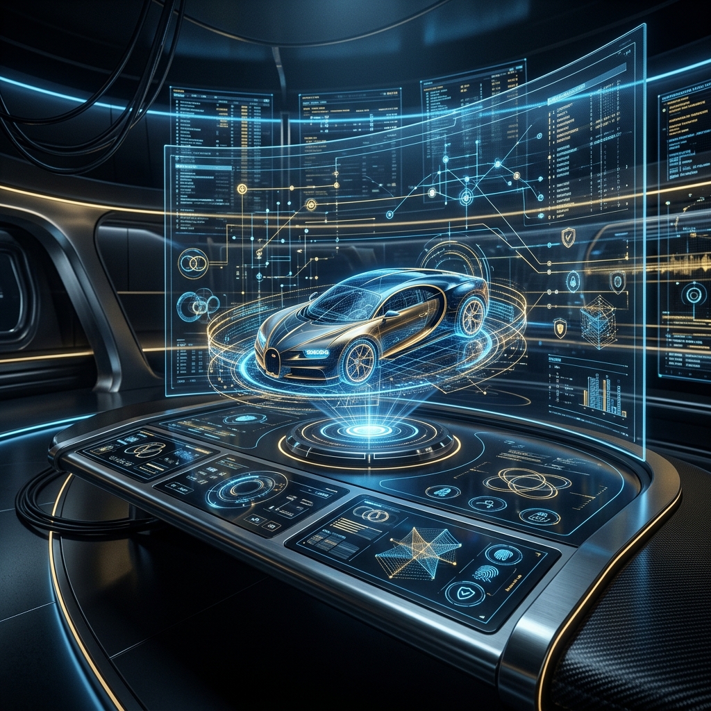 Car scan illustration